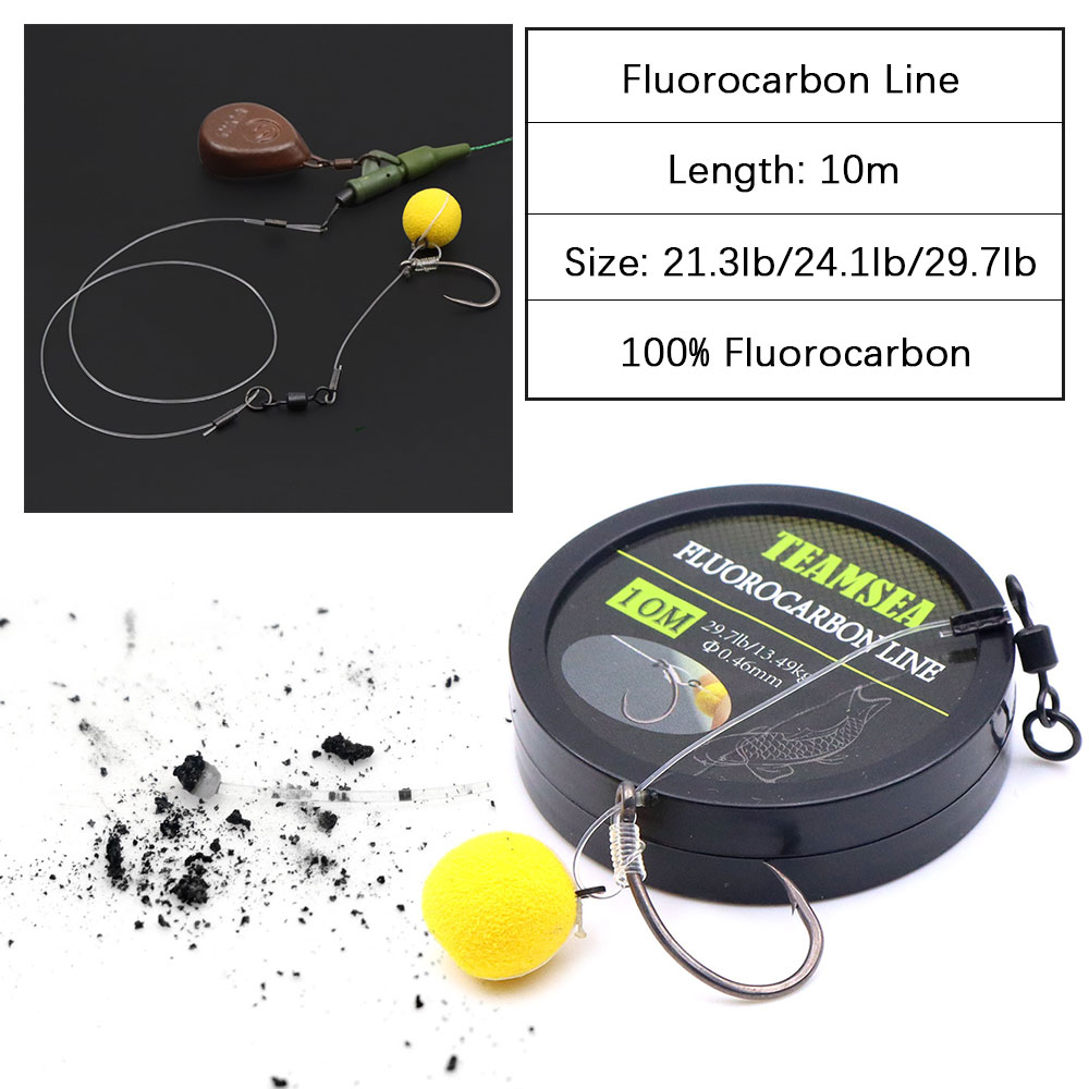 Fishing Equipment Clearance - 10m Fluorocarbon Coating Karpervislijn Super Stijve