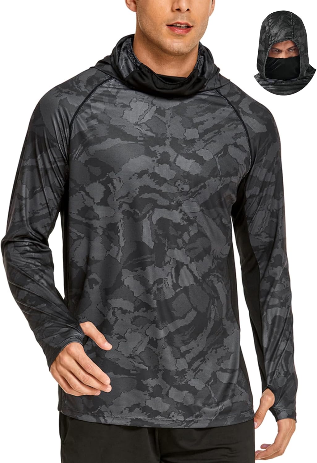 Fishing Equipment Clearance - Herenshirts met capuchon en masker, visshirts