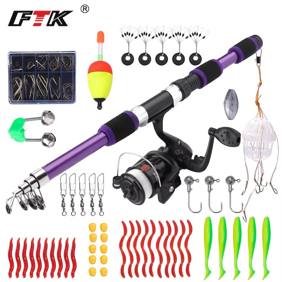 Fishing Equipment Clearance - FTK 1,8 m draagbare draaiende hengelmolen