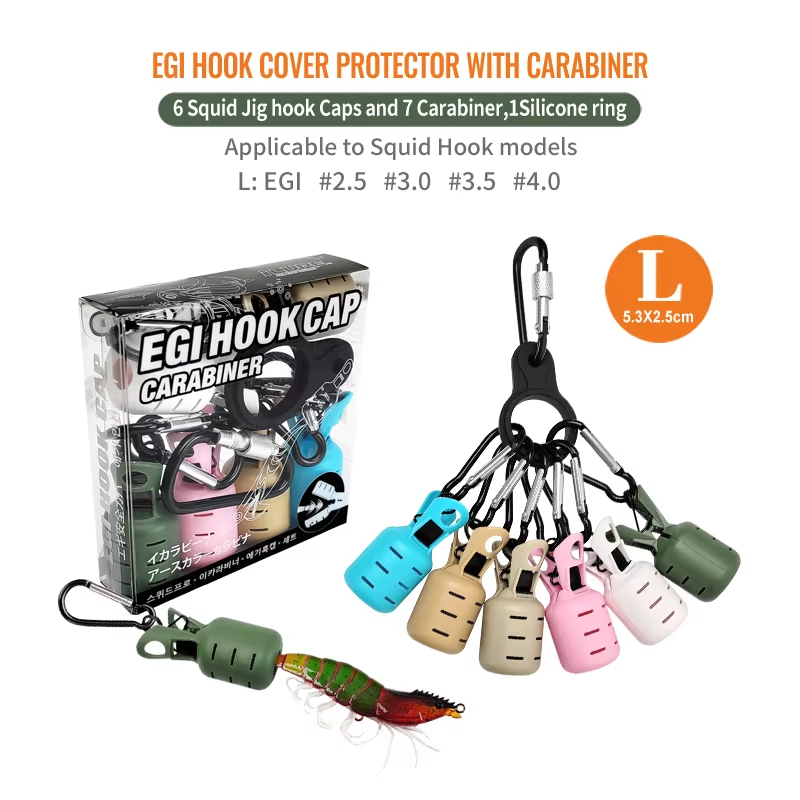 6-delige kleurrijke inktvis ji - Fishing Equipment Hook recensie en prijs