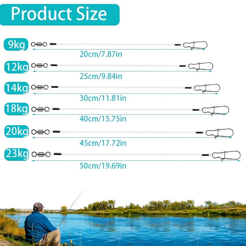 15 stuks Fluorocarbon draadlij - Fishing Equipment Storage recensie en prijs