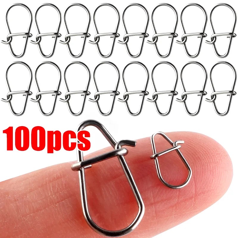 100PCS Rvs Vissen Snap Hooked  - Fishing Equipment Hook recensie en prijs