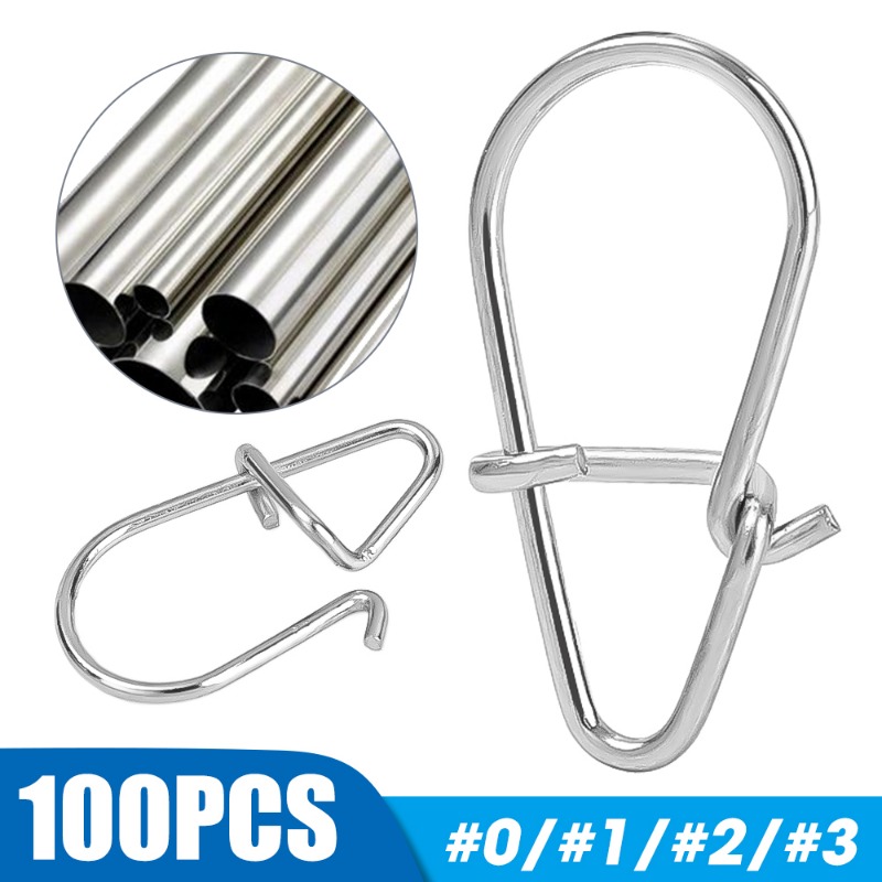 100PCS Rvs Vissen Snap Hooked  - Fishing Equipment Hook recensie en prijs